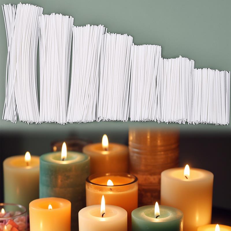 Soy Wax Pillar Blend - 50/100Pcs Set di stoppini per candele