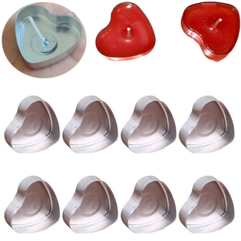 100 set a forma di cuore vuoto - Candle Making Wax Melter recensione e prezzo