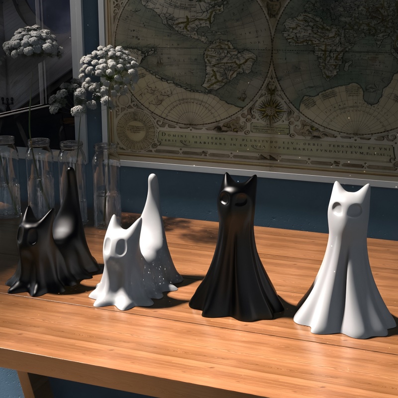 Gatto fantasma Halloween Ornam - Candle Making Tools recensione e prezzo