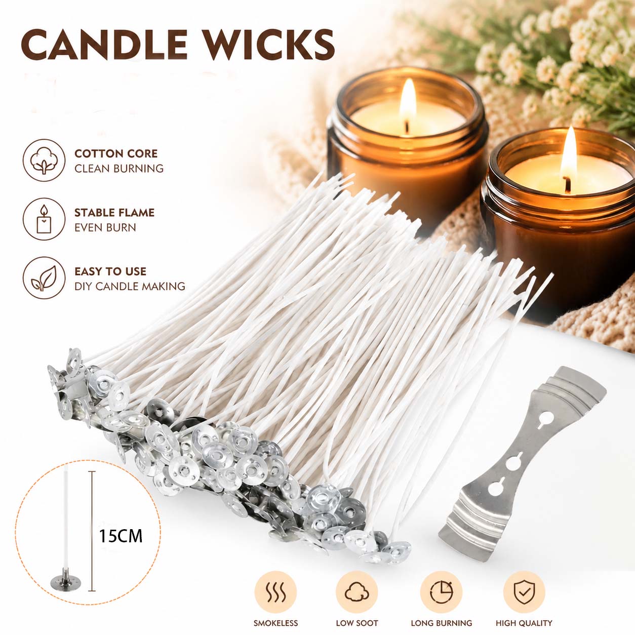 Stoppini per Candele Senza Fum - Soy Wax Pillar Blend recensione e prezzo